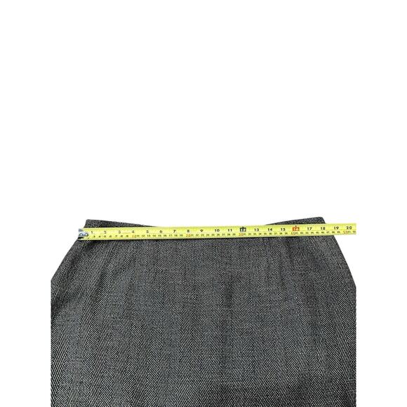 Le Suit Women's 18 Suit 2 Pc Skirt Overcoat Topper Jacket Herringbone Tan Black - Picture 10 of 11